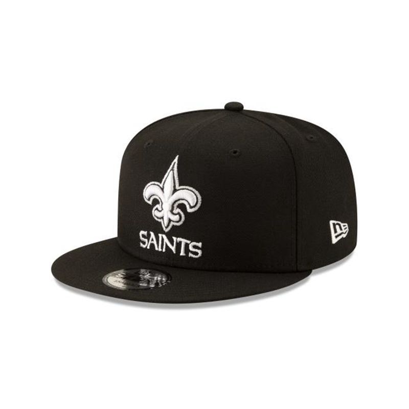 NFL New Orleans Saints 9Fifty Snapback (STC1232) - Black New Era Caps